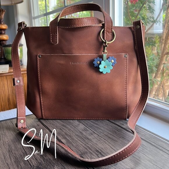 Portland Leather Handbags - NEW Portland Leather Goods Medium Crossbody Bag